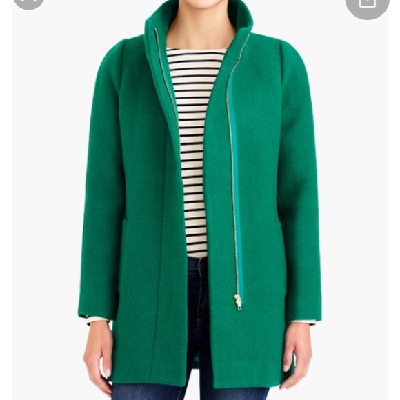 J. Crew Jackets & Blazers - NWT J. Crew Mercantile Emerald Wool Coat, size 4.